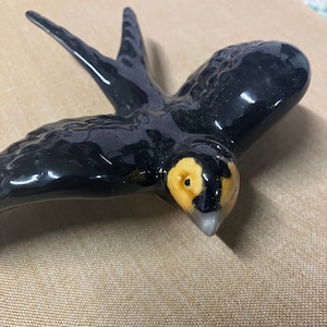 Keramik Farbe schwarz Farbe portugiesische Schwalbe Wanddekor Schwalbe (18 cm*13 cm)