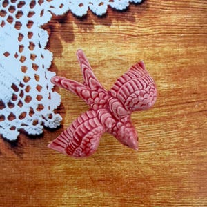Mini Ceramic Red color with magnet portuguese swallow  decor swallow (7.5 x 5cm)