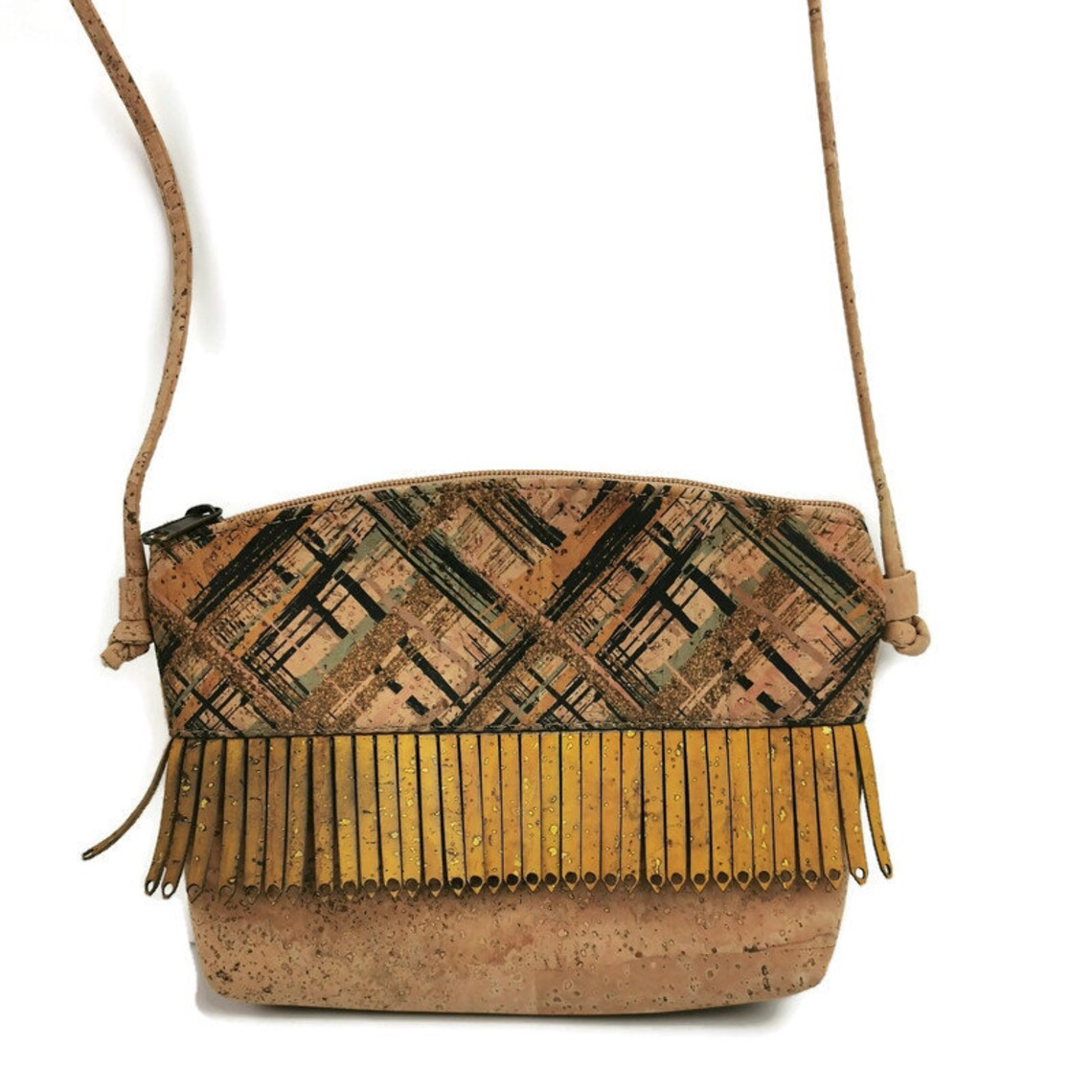 Crossbody cork clutch Handmade Portuguese cork Clutch Etsy