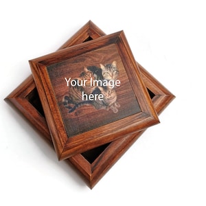 Custom Wood Box with your image or Christmas eve design