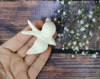 Ceramic White color portuguese swallow wall decor swallow (13x9cm)