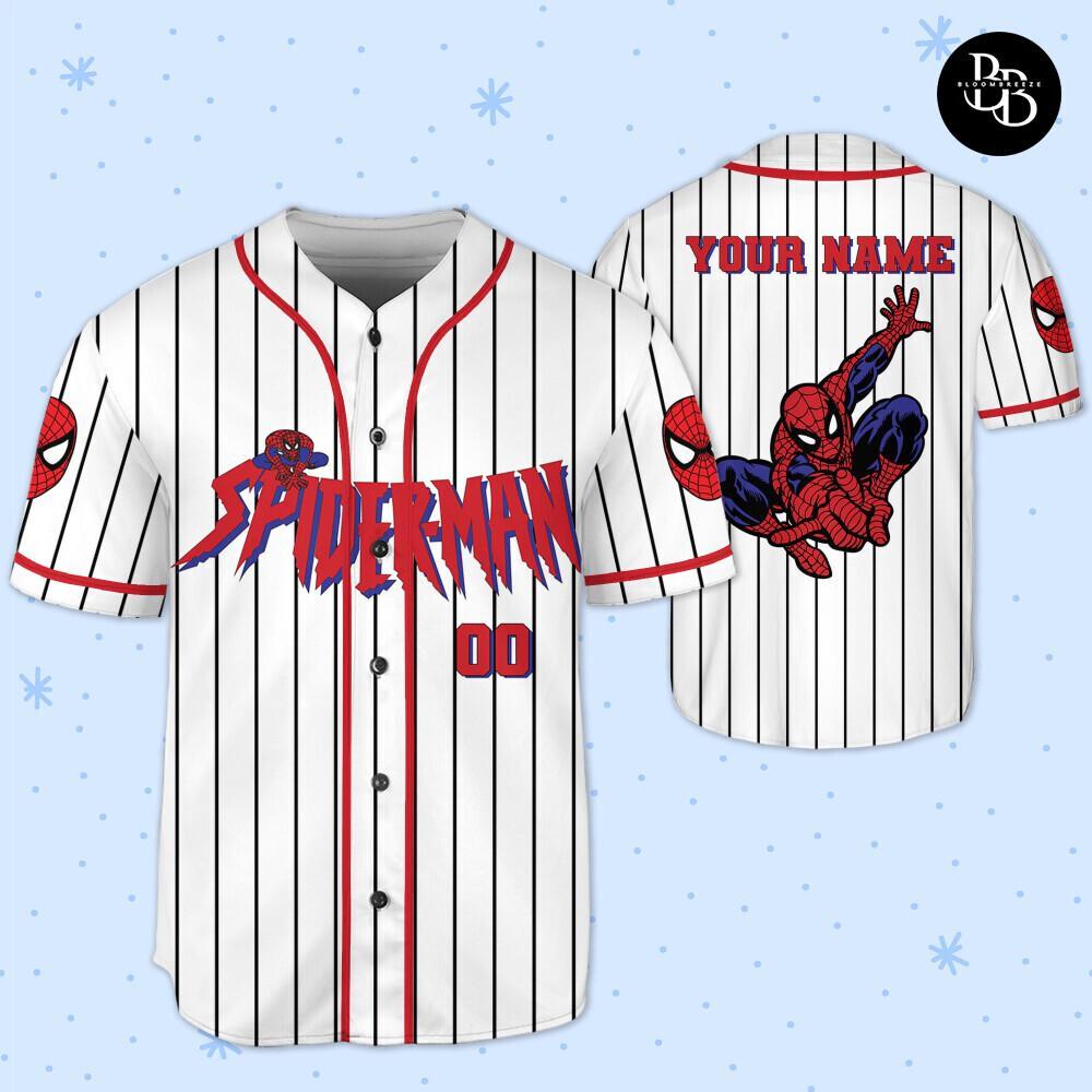 Discover Personalize Spidey And His Amazing Friends Jersey, Spider Verse Baseball Jersey