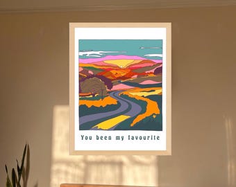 You Been my Favourite Digital Art Print/Poster - Fontaines DC