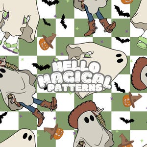 Magische Geschichte Freunde Nahtlose Muster, Cartoon Freunde Nahtlose Design, Stoff Sublimation