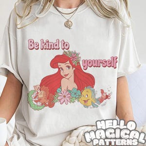 Mermaid Princess Sublimation Design: Cartoon Friends PNG File