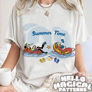 Plik sublimacyjny Summer Friends, projekt sublimacyjny Cartoon Duck and Friend na wszystkie powierzchnie do druku, plik PNG