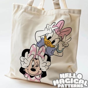 Magical Mouse and Duck Sublimation File, Cartoon Girls Sublimation Design for all Printable Surfaces, T shirt Sublimation