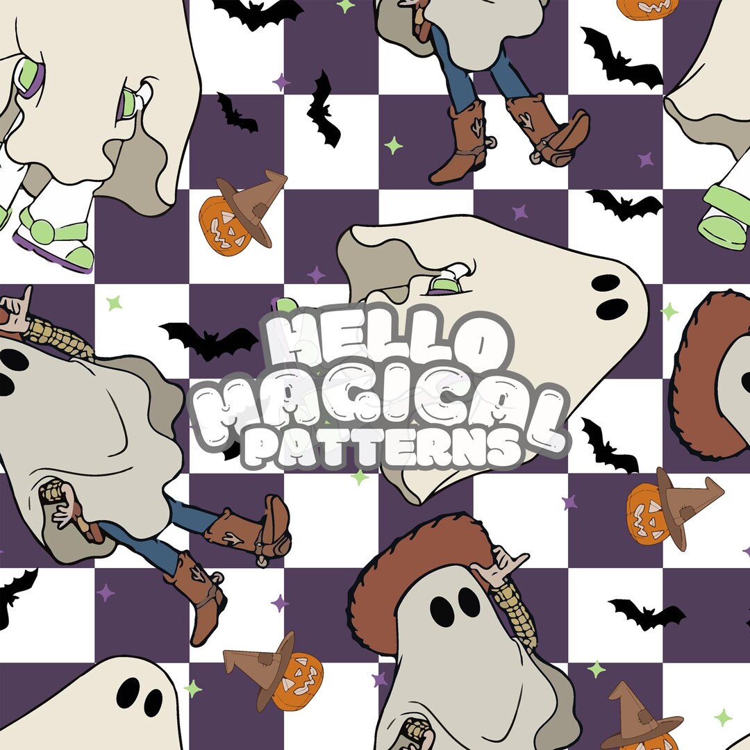 Magical Friends Seamless Pattern, Cartoon Seamless Design, Repeating ...