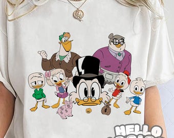 Cartoon Duck Family Sublimation File: Printable PNG, JPG, PDF