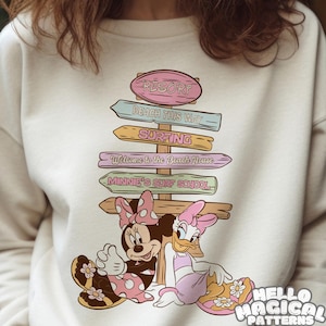 Design per sublimazione di Magical Summer Friends, file per sublimazione di Cartoon Mouse e Daisy per tutte le superfici stampabili, sublimazione di magliette, file PNG
