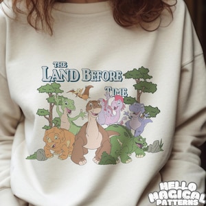 Dinosaur and Friends Sublimation File, Retro Cartoon Dino Sublimation Design for all Printable Surfaces