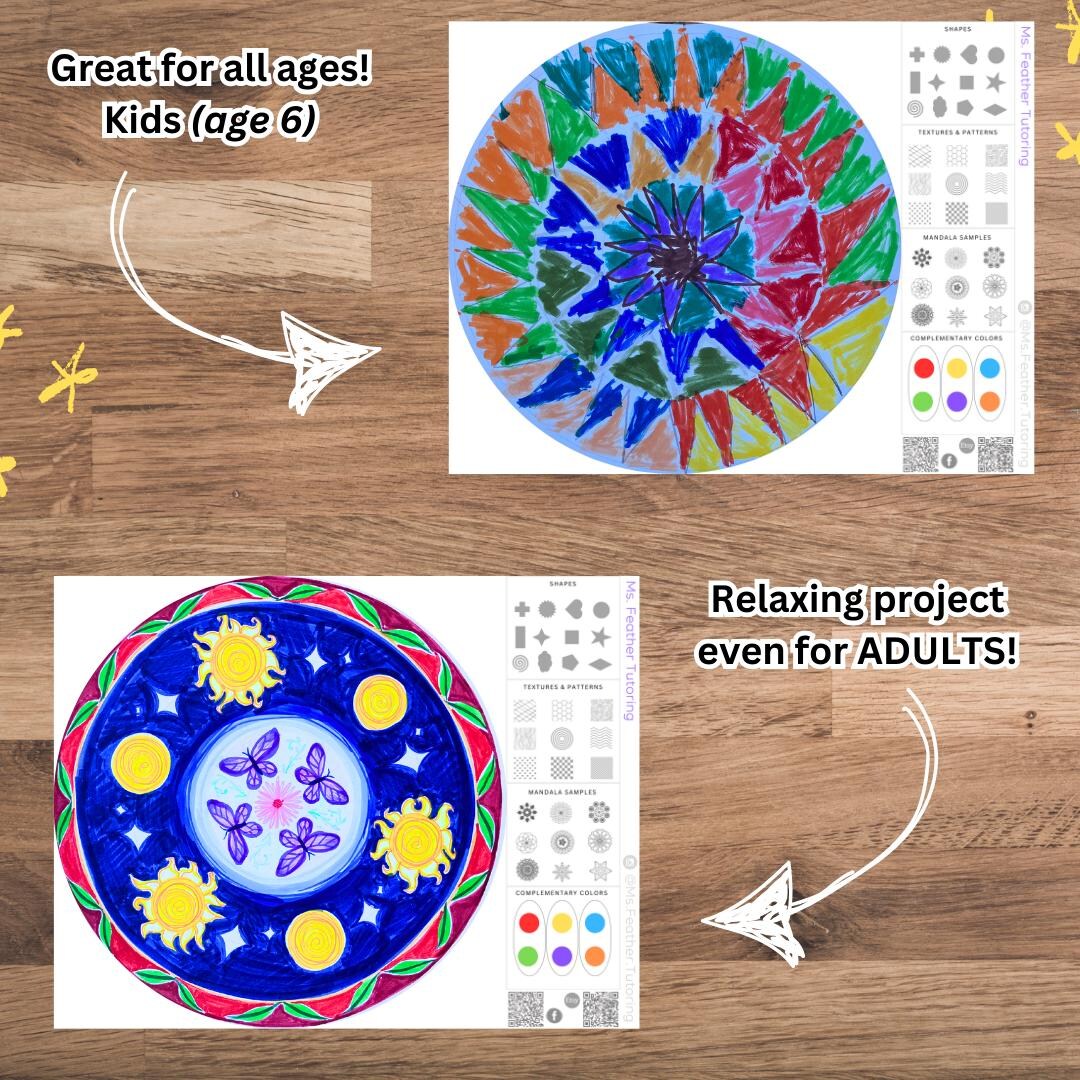Draw Your Own Mandala Printable Guide PDF Download - Etsy