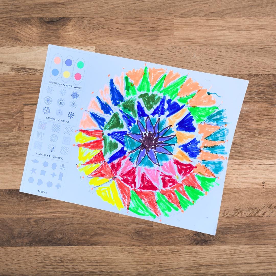 Draw Your Own Mandala Printable Guide PDF Download - Etsy