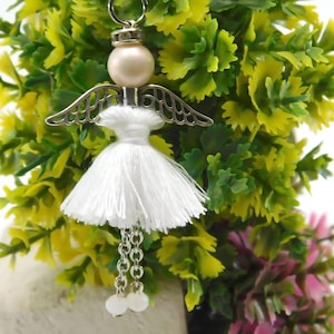 Angel Mirror Charm Gift, Guardian Angel Protection Gift, Rear View Mirror Charm, Car Mirror Hanger, New Car Gift, Ange Gift, Car Gift
