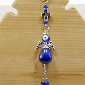 Car Protection Angel Gift, Angel Car Mirror Charm Gift, New Car Protection Gift, Cross Car Charm Gift,  Lucky Charm Gift, Angel Gift For Her