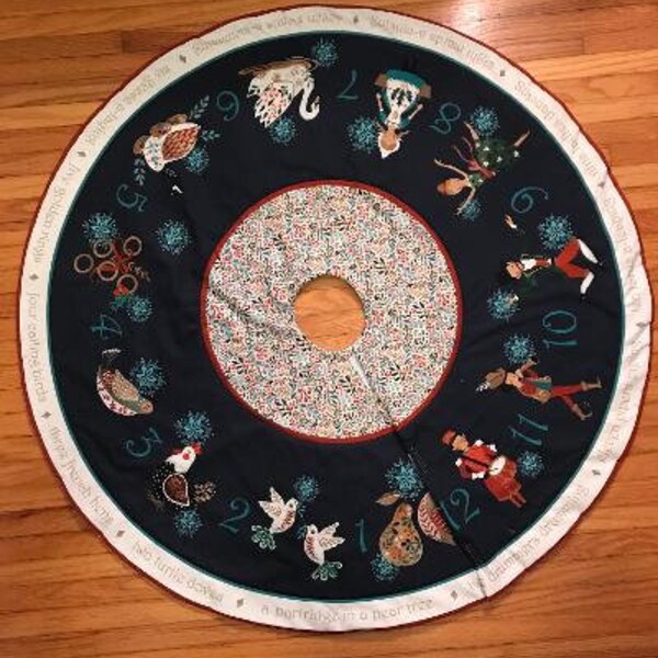 12 Days of Christmas Tree Skirt