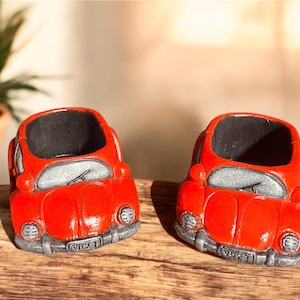 VW Bug Concrete Planter