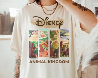 Vintage Disney Lion King Comfort Colors Shirt, Retro Lion King Floral Shirt, Simba Timon Pumbaa, Animal Kingdom Shirt,Disney Family Trip Tee