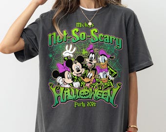 Retro Mickey's Not So Scary Halloween Party 2026 Shirt, Disney Halloween Shirt, Mickey And Friends Halloween Shirt, Halloween Family Shirts