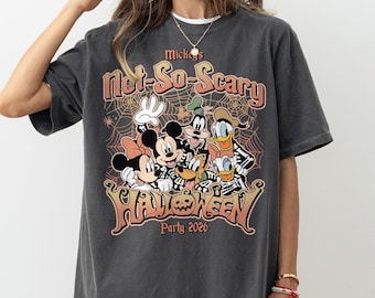 Vintage Mickey's Not So Scary Halloween Party 2026 Shirt, Disney Halloween Shirt, Mickey And Friends Halloween Shirt, Halloween Family Shirt