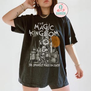 Vintage The Magic Kingdom Halloween Shirt, Mickey Halloween Shirt, Disneyworld Halloween Tshirt, Disney Trip Shirt, Halloween Castle Shirt