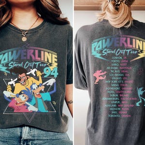 Retro 90s Goofy Movie Comfort Colors Shirt, Max Goofy Roxanne Powerline Shirt, Disney World Tour Shirt, Goofy Movie Shirt, Disney Group