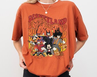Retro Disneyland Halloween Mickey and Friends Shirt