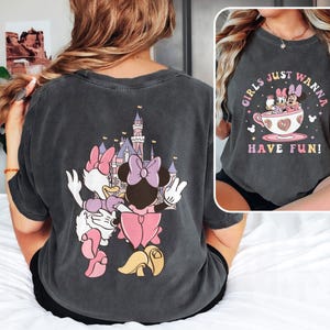 Retro Disney Minnie Daisy Summer Shirt, Girls Just Wanna Have Sun, Disney Besties Shirt, Disneyworld Shirt, Disneyland Shirt