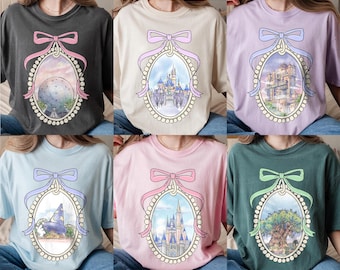 Coquette Bows Walt Disneyworld Shirt, Hollywood Studio Shirt, Disney Epcot Shirt, Animal Kingdom Shirt, Disney Princess Castle Shirt