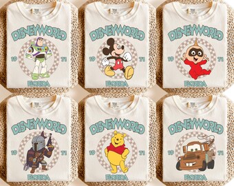 Custom Mickey And Friends Disneyworld Shirt, Disneyworld Shirt, Disney Group Shirts, Disney Matching Family 2025 Shirt, Disney Vacation Tee