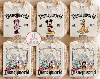Vintage Disneyworld All Characters Shirt, Mickey And Friends Shirt, Disneyworld Trip Shirt, Disney Family Vacation Shirt, Disney Group Shirt