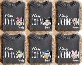 Magliette personalizzate per la famiglia Disney, magliette Disney Squad, maglietta Topolino e amici, maglietta viaggio Disneyland, magliette viaggio Disneyworld, vacanze Disney