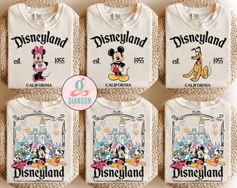 Vintage Disneyland All Characters Shirt, Mickey And Friends Shirt, Disneyland Trip Shirt, Disney Family Vacation Shirts, Disney Group Shirts