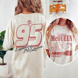 Vintage Lightning Mcqueen 2 Side Shirt, Radiator Springs Tee, Rusteze cars Shirt, Cars Characters Tee, WDW Family Vacation Shirts