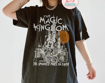 Vintage The Magic Kingdom Halloween Shirt, Minnie Halloween Shirt, Disneyworld Halloween Tshirt, Disney Trip Shirt, Halloween Castle Shirt