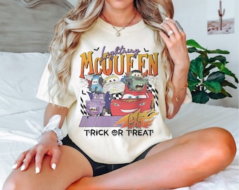Vintage Lightning McQueen Halloween Shirt, Disney Cars Halloween Shirt, Disneyland Halloween Shirt, McQueen Halloween Shirt, Disney Shirt