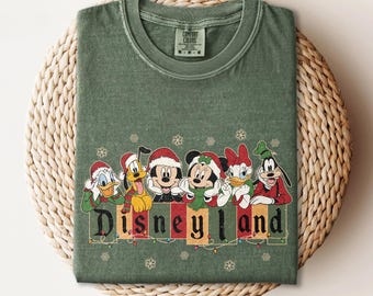 Retro Disneyland Christmas Shirt, Mickey And Friends Christmas Shirt, Disney Christmas Family Shirts, Disney Holiday Shirt, Christmas Gifts