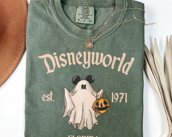 Retro Mickey Minnie Ghost Tshirt, Disneyworld Halloween Shirt, Disney Couple Shirts, Disney Halloween 2025 Shirt, Halloween Family Shirts