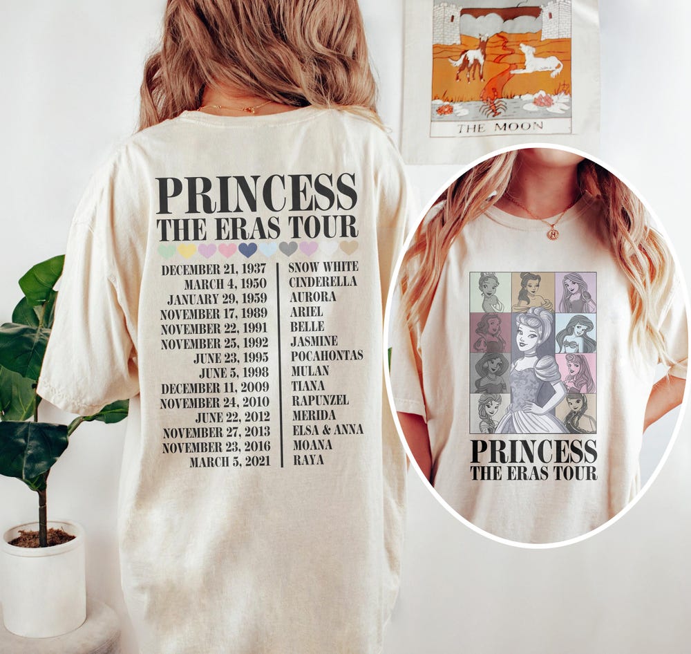 Vintage Princess The Eras Tour Shirt, Princess Tour Shirt, Retro Disney Princess Shirt, Disney Princess Shirt, Princess Eras Tour Shirt New Fashion