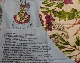 Wine Country Apron Panel  ©Joy Hall for Springs Creative Products Group, LLC   Free Shipping.