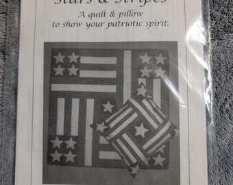 Stars and Stripes A Quilt & Pillow to show your Patriotic Spirit by Teri Henderson Tope. Free Shipping