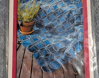 Bonnie B Buttons Denim Stars & Circles Pattern #9800  Pattern makes a 5' X 6' Quilt. Free Shipping