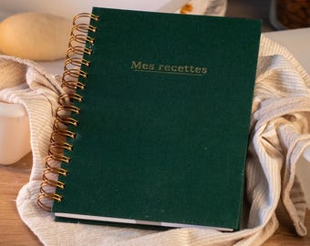 Carnet de recettes - L'intemporel - 90 recettes - Livre de recettes à remplir format A5 - fabriqué en France -