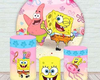 Cartoon Round Backdrop and Cartoon Cylinder Covers