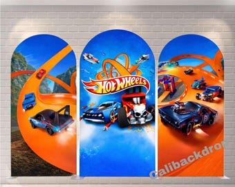 Racing Cars Arch Backdrop