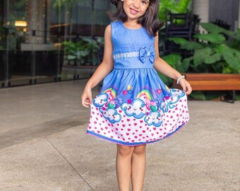 Regenbogen Kleid * Baby-Mädchen Kleid * 1. Geburtstag Mädchen Kostüm * Geburtstag Kinder Geschenk * 1. Geburtstag Fotoshooting * 2. Geburtstag Kleid