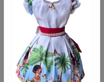 Moana Kleid * Baby-Mädchen Kleid * 1. Geburtstag Mädchen Kostüm * Geburtstag Kinder Geschenk * 1. Geburtstag Fotoshooting * 2. Geburtstag Kleid