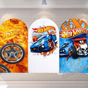 Racing Cars Arch Backdrop