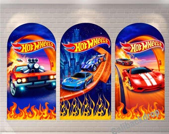 Racing Cars Arch Backdrop