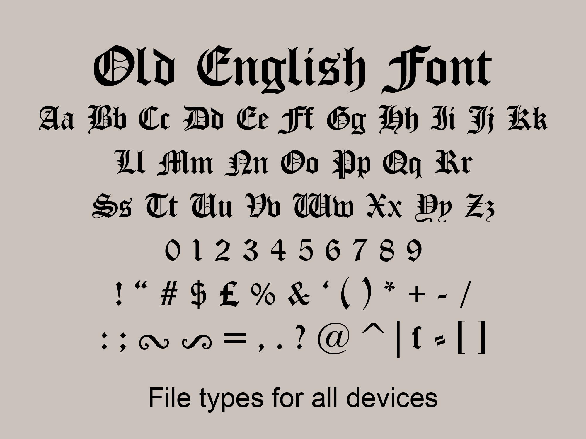 Old english letters - Etsy 日本